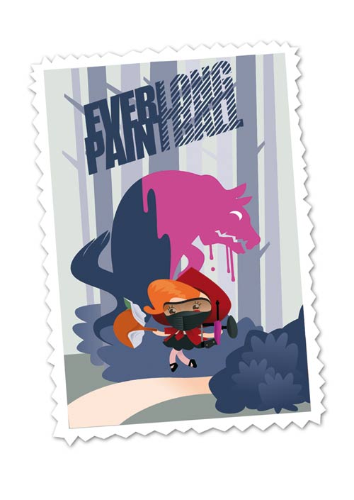  Rotkaeppchen spielt Paintball